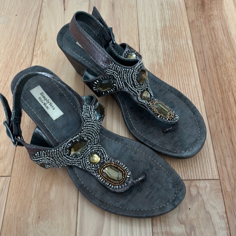 Wedge sandals vera wang